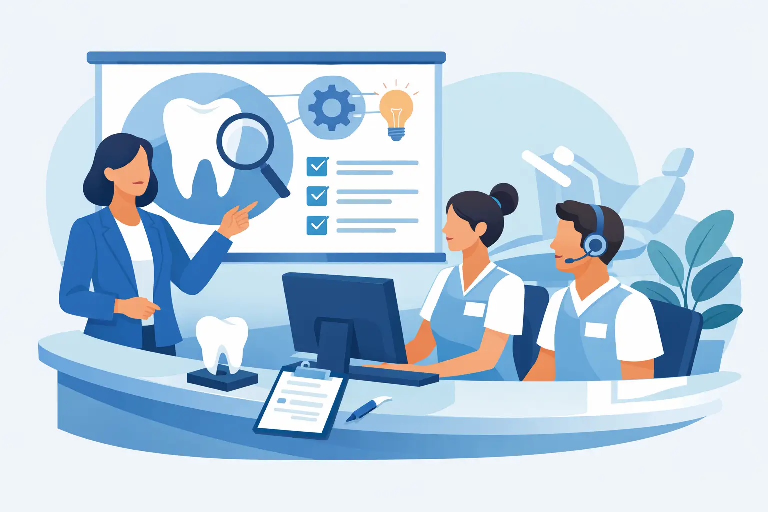 How to Train Dental Front Desk Staff Well