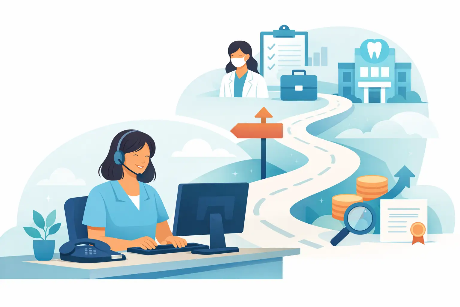 Dental Receptionist Career Path Guide